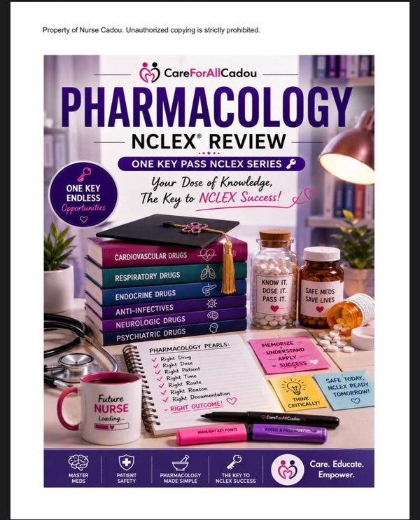 NCLEX Pharmacology Study Book