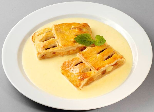 83512 Apfelstrudel mit Vanillesoße
