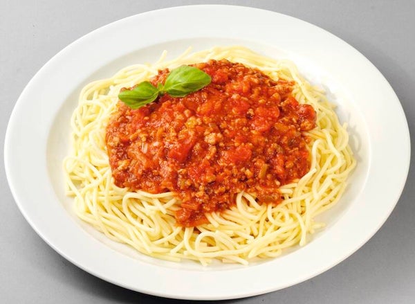 66584 Spaghetti Bolognese mit herzhafter Hackfleischsoße vom Rind und Schwein