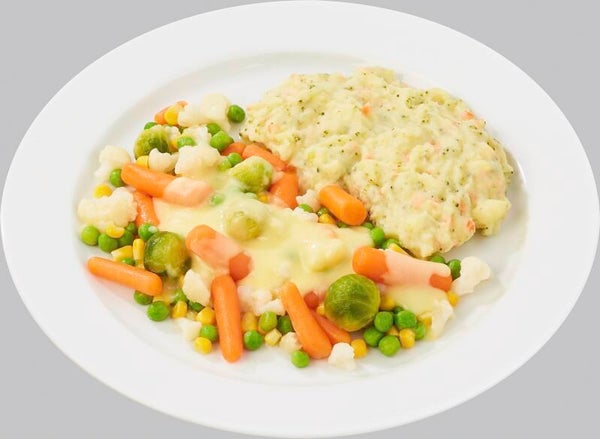 66594 Feine Gemüseauswahl mit Soße à la Hollandaise und Frühlingspüree