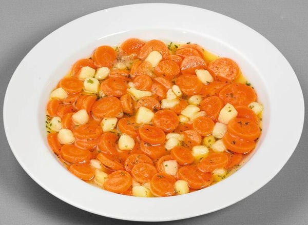 66603 Vegetarischer Möhreneintopf mit feinen Kartoffelwürfeln