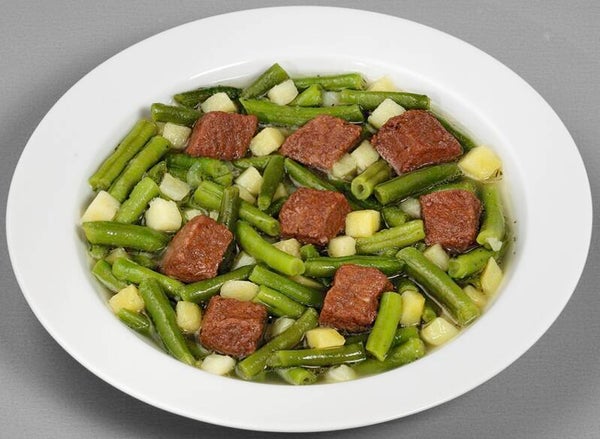 73645 Grüne-Bohnen-Eintopf mit geschnittenem Rindfleisch                                         -Laktosefrei, Glutenfrei-