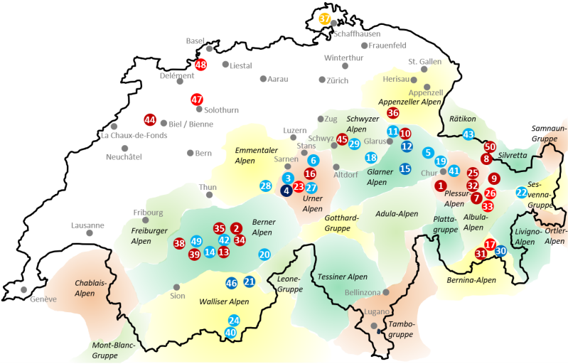 Tagestouren Schweiz, Alex-Wanderungen