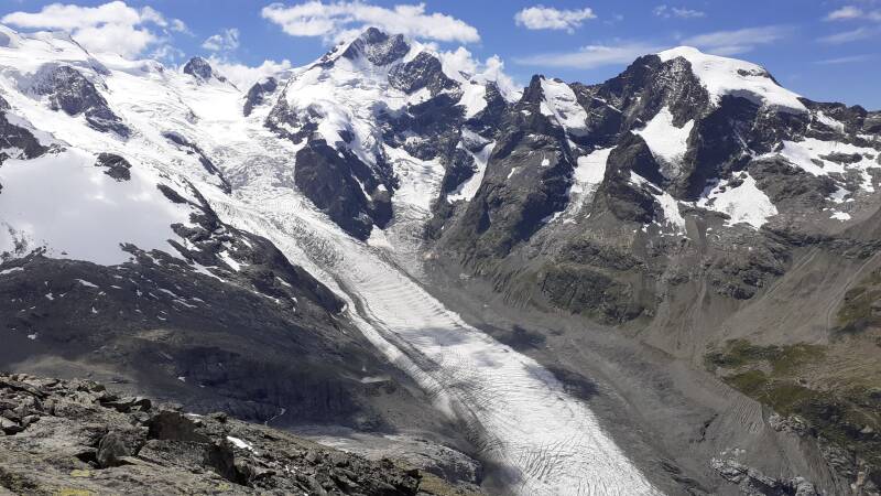 Tagestour Gratwanderung in alpinem Gelände im Diavolezza-Gebiet