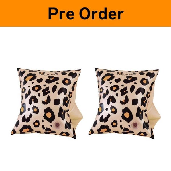 Beige panter zwembandjes 2-6 jaar