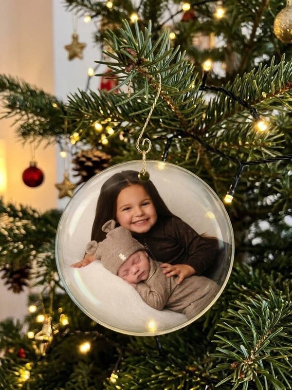 Kerstbal met foto
