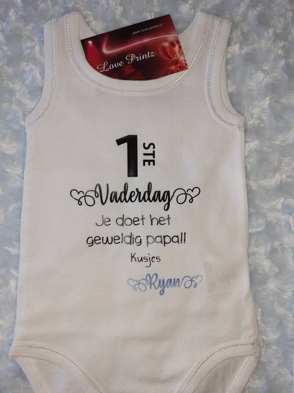 Vaderdag romper met naam 