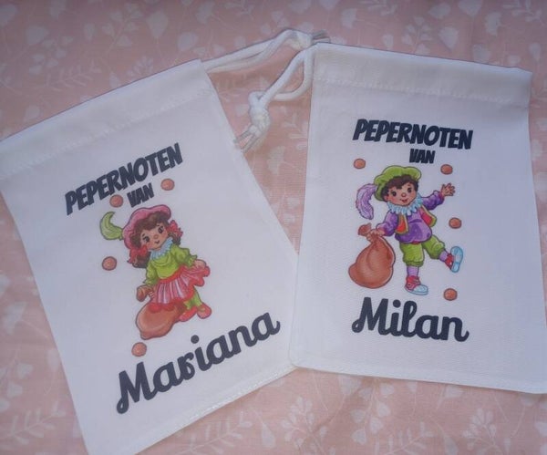 Pepernotenzakje met naam