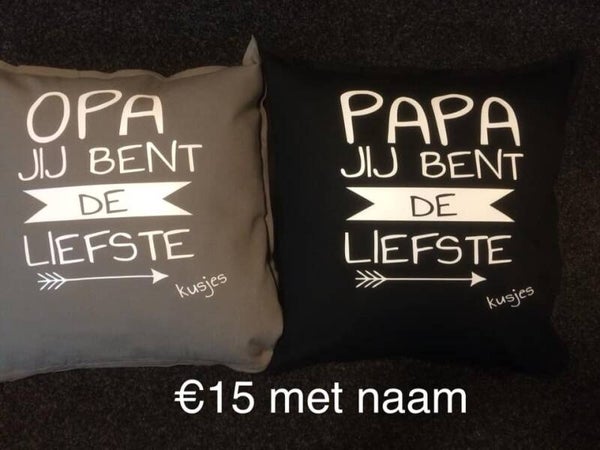 kussen met Papa of Opa