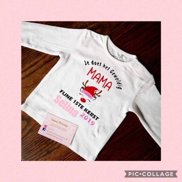 Truitje met de tekst 1ste Kerst