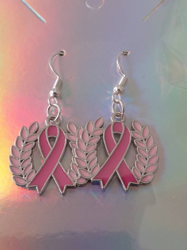 Leaves - Breast Cancer Fighter Earrings