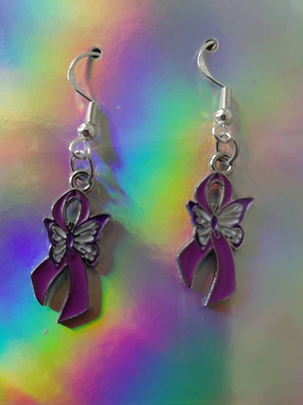 Small Butterfly Ribbon- Suicide Awareness
