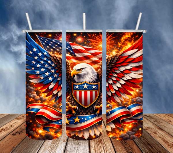 Red White and Blue Eagle