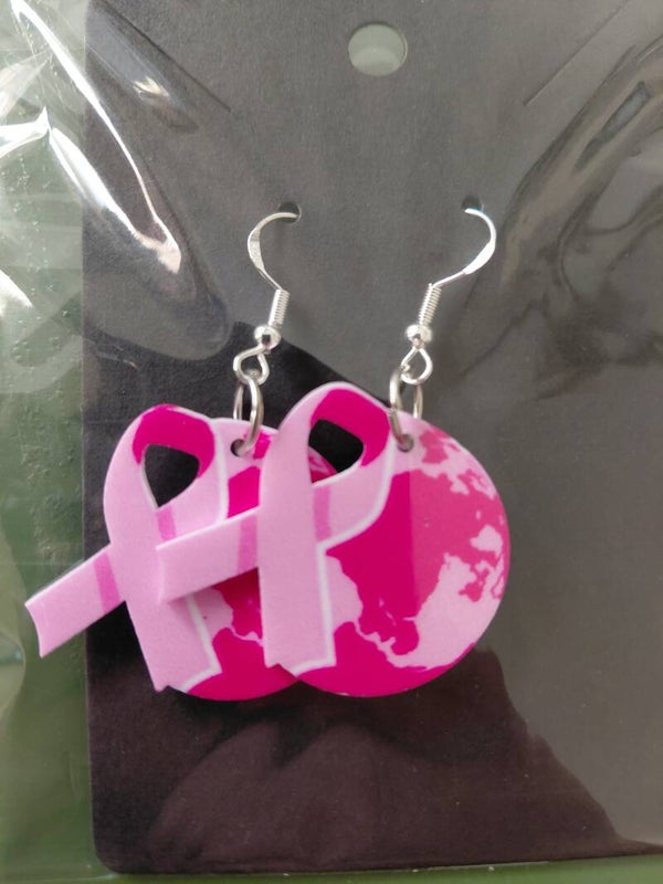 World - Breast Cancer Fighter Earrings