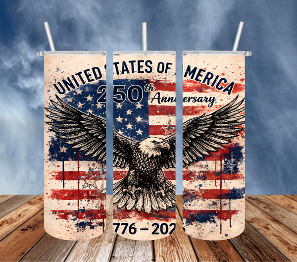 United States 1776-2026 Eagle with Flag