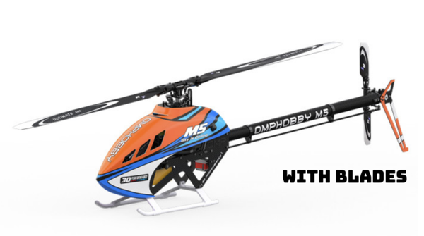 OMPHOBBY M5 RC Helicopter With RotorTech Blades - Orange