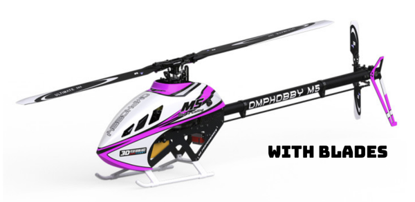 OMPHOBBY M5 RC Helicopter With RotorTech Blades - Pink