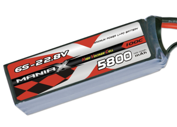 ManiaX HV LiPo 6S 5800mAh 22.8V High Voltage 100C