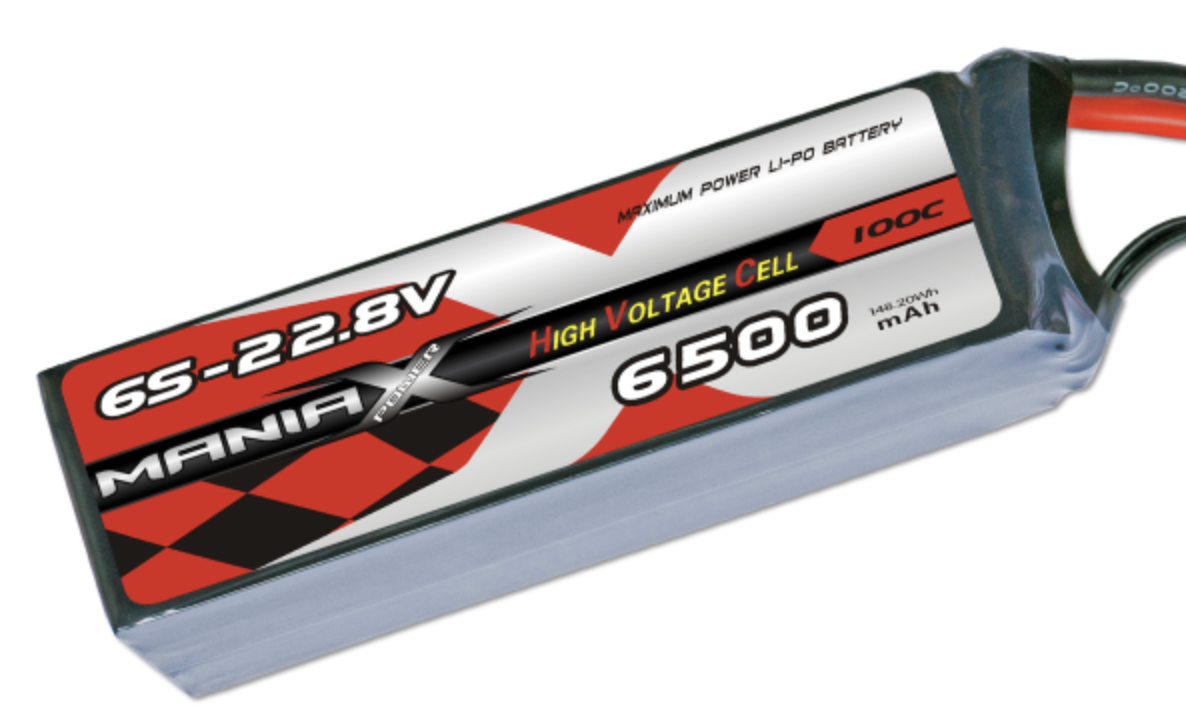 ManiaX HV LiPo 6S 6500mAh 22.8V High Voltage 100C