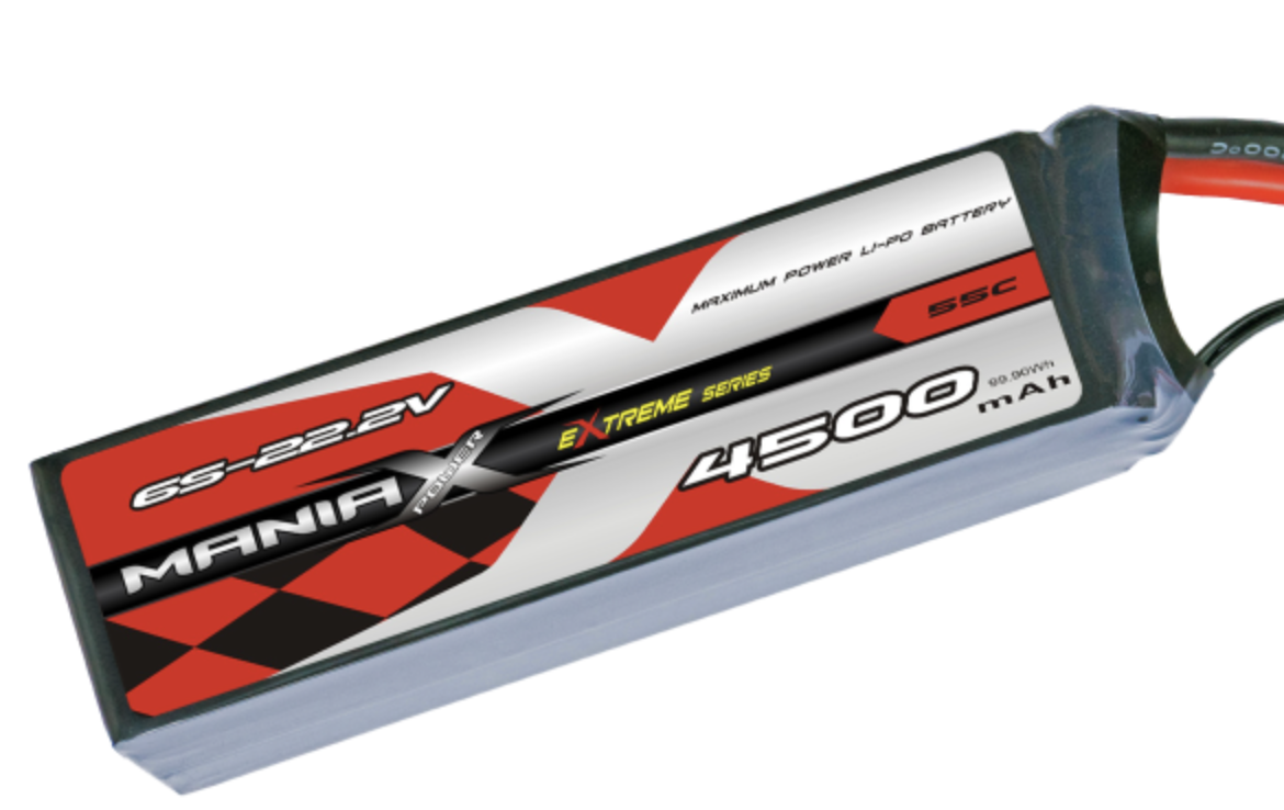 ManiaX LiPo 6S 4500mAh 22.2V eXtreme 55C