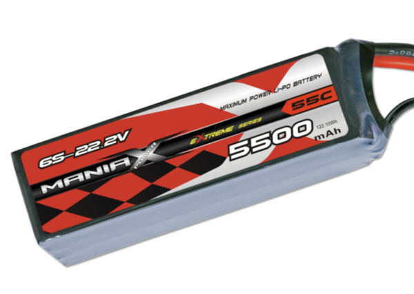 ManiaX LiPo 6S 5500mAh 22.2V eXtreme 55C