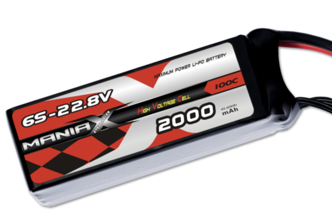 ManiaX HV LiPo 6S 2000mAh 22.8V High Voltage 100C