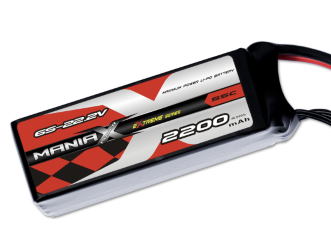 ManiaX LiPo 6S 2200mAh 22.2V eXtreme 55C
