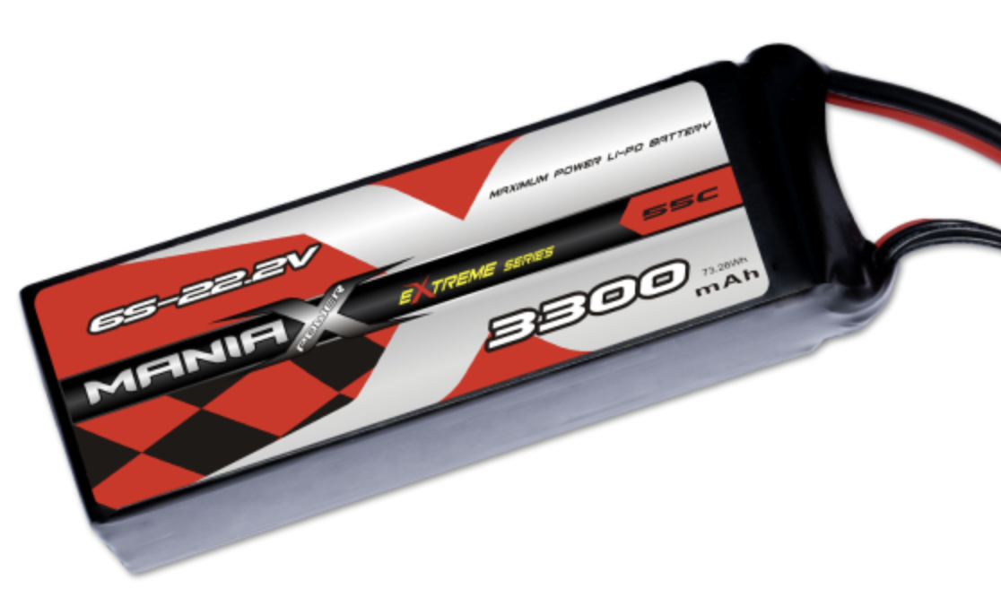 ManiaX LiPo 6S 3300mAh 22.2V eXtreme 55C