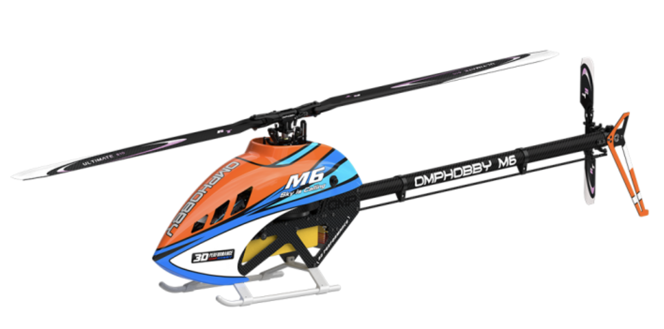 OMPHOBBY M6 RC Helicopter Frame Kit Only - Orange