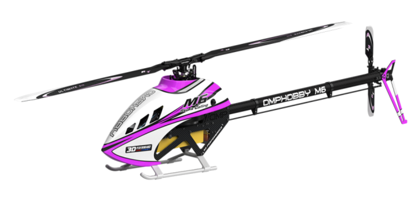 OMPHOBBY M6 RC Helicopter Frame Kit Only - Pink