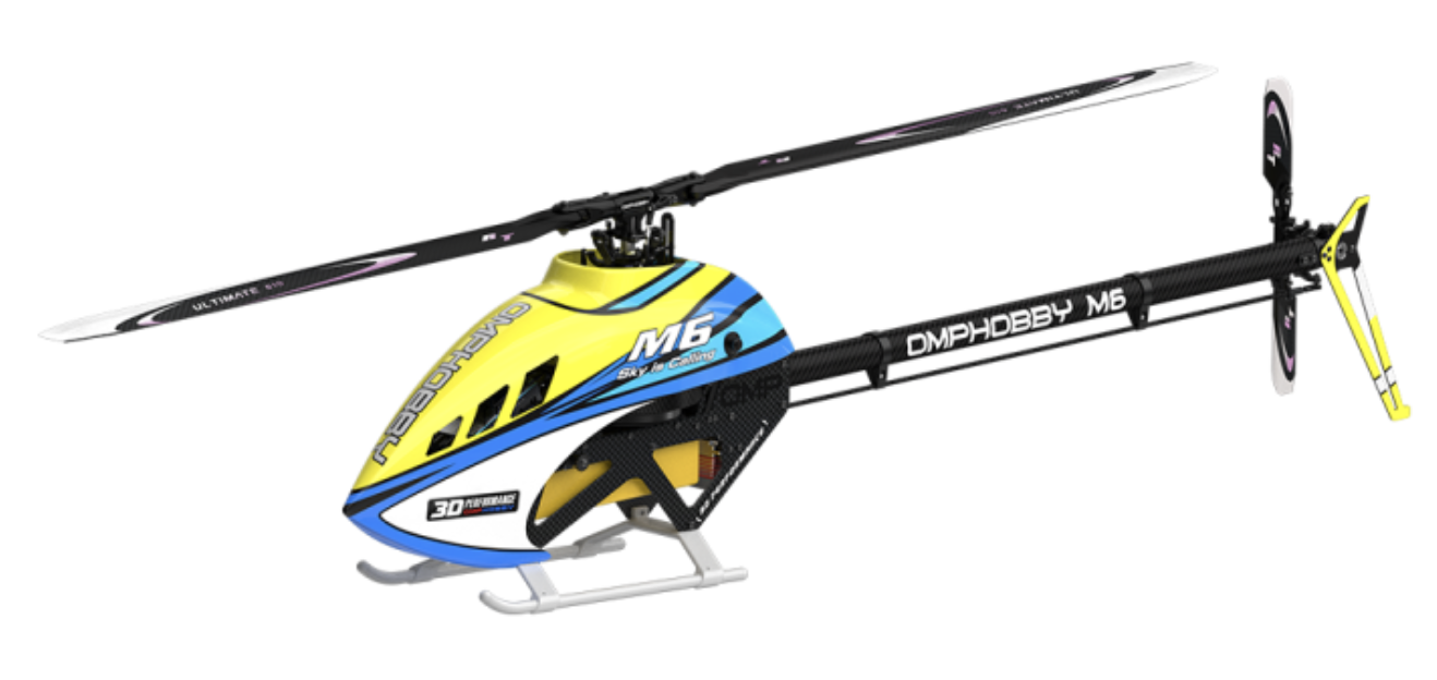 OMPHOBBY M6 RC Helicopter Frame Kit Only - Yellow