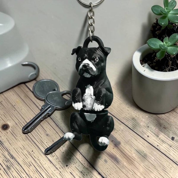 American Staffordshire terrier, sleutelhanger
