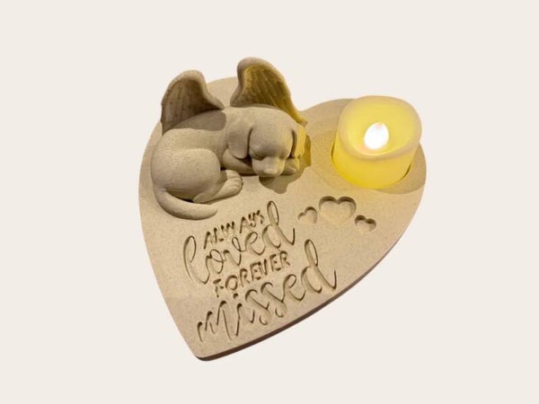 🐾 Herdenkingsbeeldje Beagle - Always Loved, Forever Missed