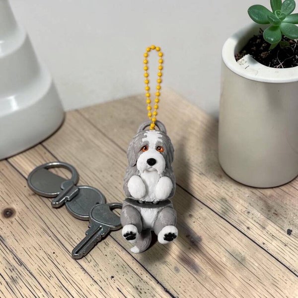 Bearded Collie Sleutelhanger