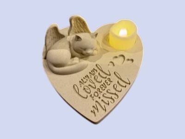 Herdenkingsbeeldje Britse Korthaar – Always Loved, Forever Missed
