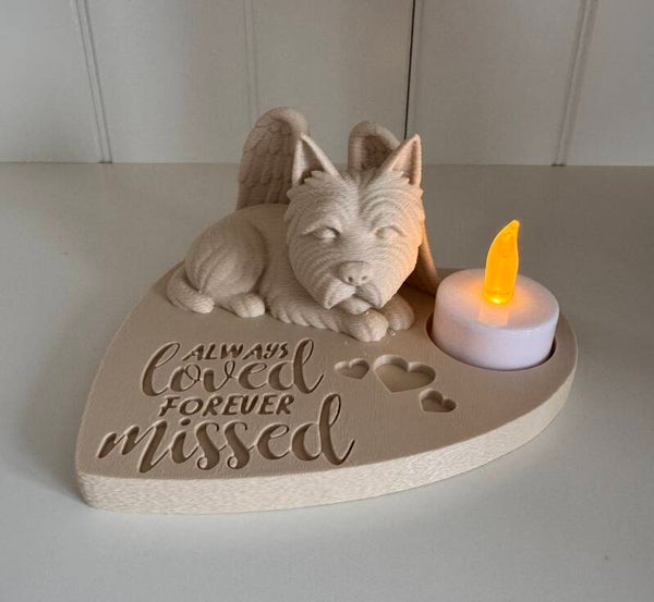 🐾 Herdenkingsbeeldje Cairn Terrier / Westie