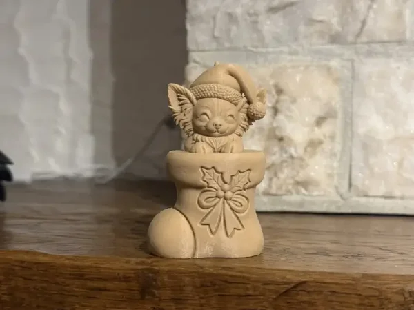 Chihuahua Langhaar Kerstsok – Schattige Honden Kerstdecoratie