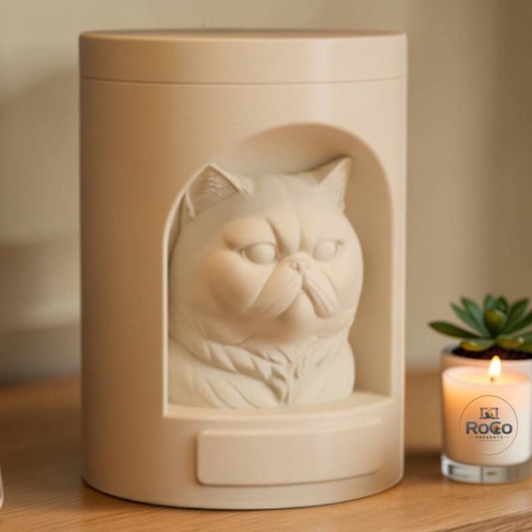 Exotic Shorthair Urn – Handgemaakte kattenurn