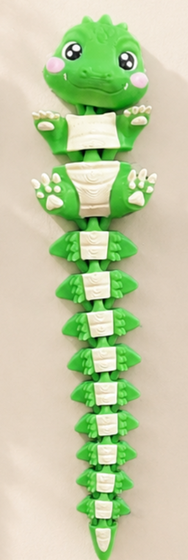 Flexi Krokodil Sleutelhanger/ Tashanger – Articulated 3D‑Print Fidget Dier
