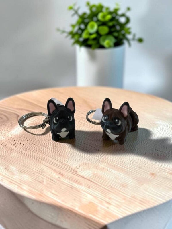 Franse Bulldog Sleutelhanger