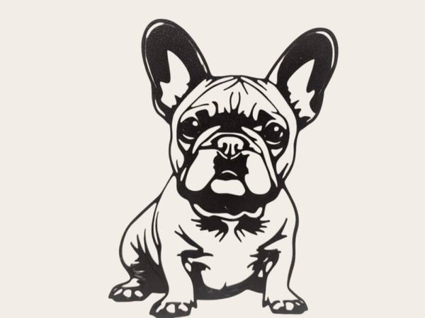 Franse Bulldog Muurdecoratie 3D-Geprinte