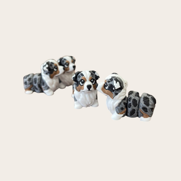 Australian Shepherd Sleutel/Tashanger – Slim, Speels & Handgemaakt. 3D geprint