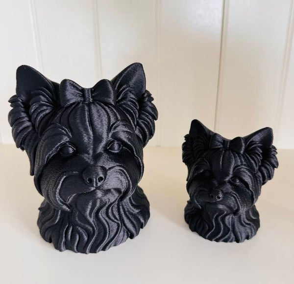 Buste Yorkshire Terrier met Strikje