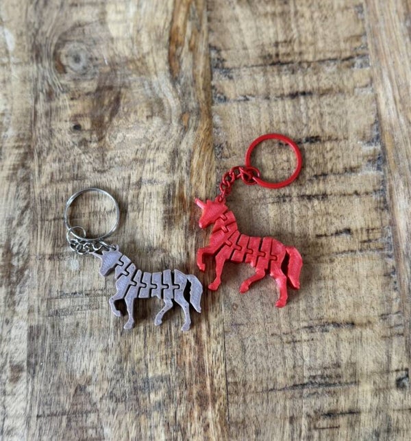 Beweegbare Unicorn Sleutelhanger – Speels, Stoer & Altijd Mee