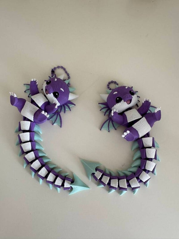Flexi Baby Dragon – Sleutelhanger / Tashanger vol Magische Beweging