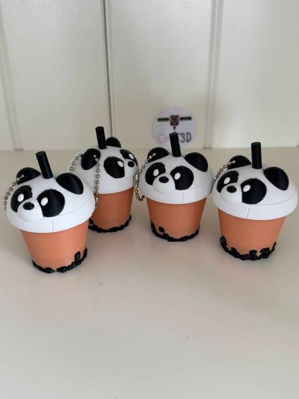 Clicker Panda (koffie) – Lieve Fidget voor Rust, Focus & Ontprikkeling