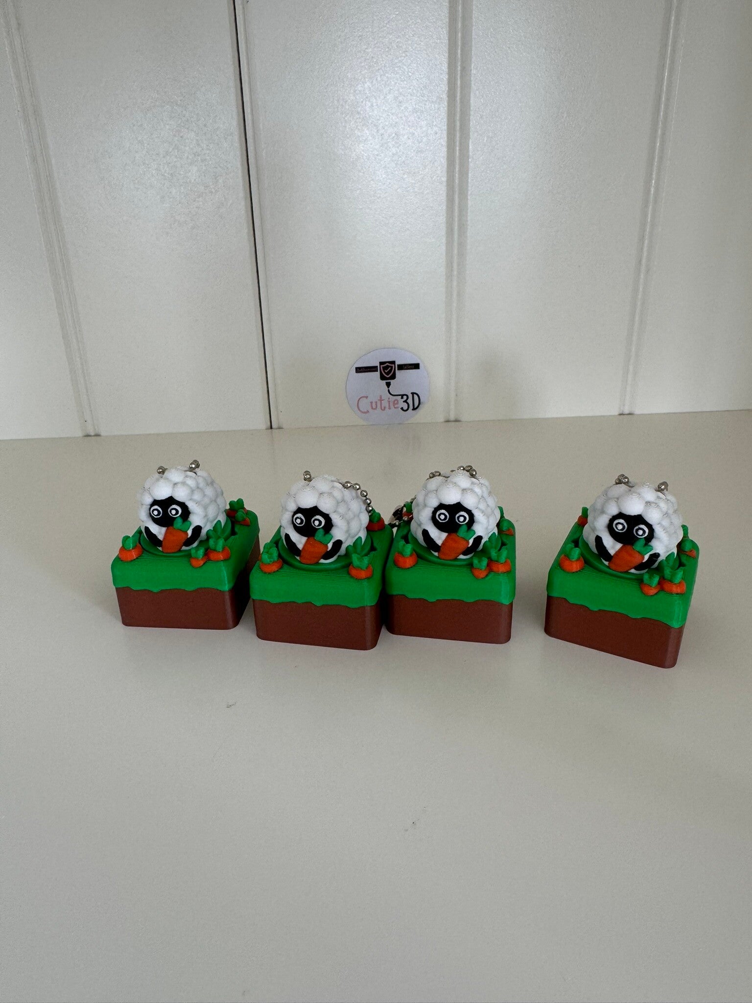 Clicker Schaap in Gras – 3D‑Geprinte Fidget voor Rust & Ontprikkeling