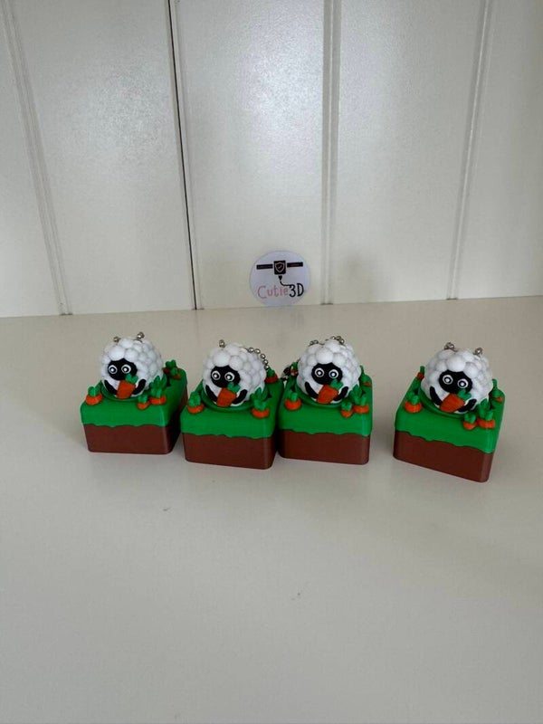 Clicker Schaap in Gras – 3D‑Geprinte Fidget voor Rust & Ontprikkeling