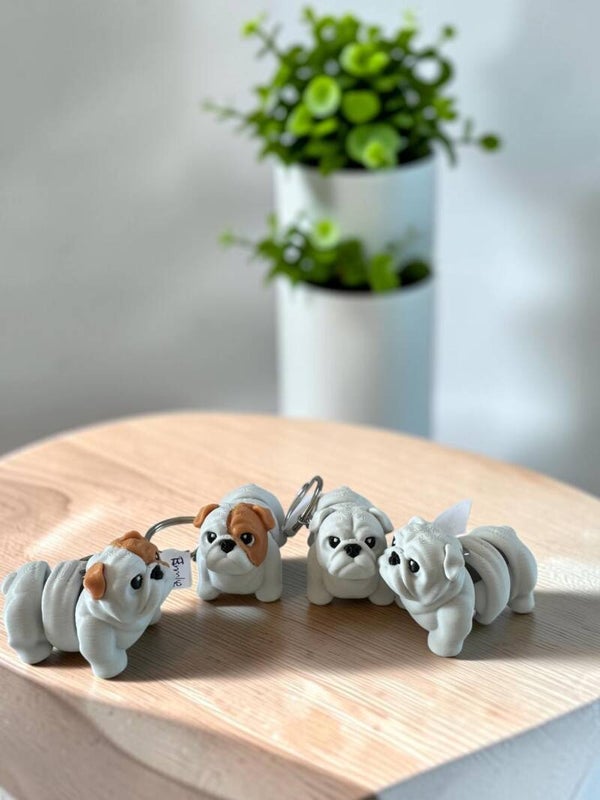 Engelse Bulldog Sleutelhanger of Tashanger | Cadeau voor Hondenliefhebbers