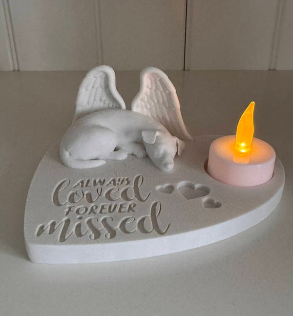 🐾 3D Herdenkingsbeeldje Shih Tzu – Always Loved, Forever Missed